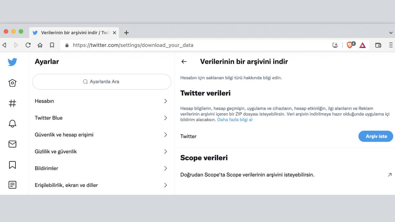 Twitter hesabını kalıcı olarak silme