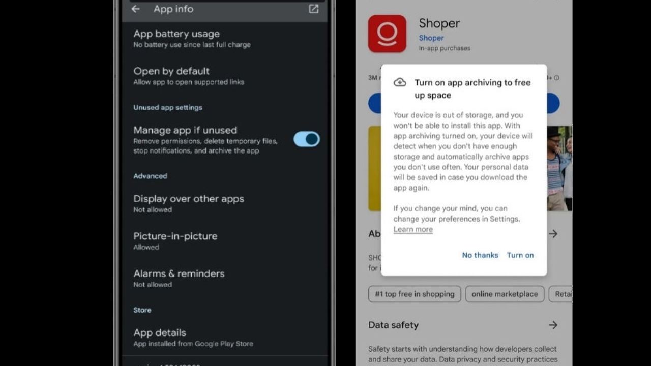 uygulama arşivleme özelliği, uygulama arşivleme, Android 15 uygulama arşivleme, Android 15 özelliği